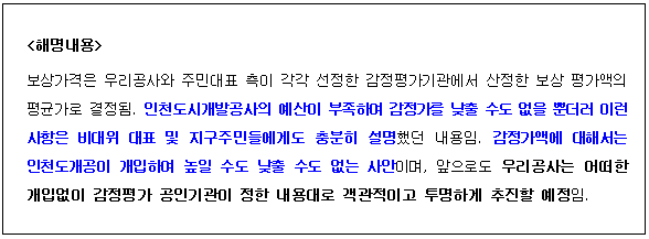 인천신문기사 해명내용