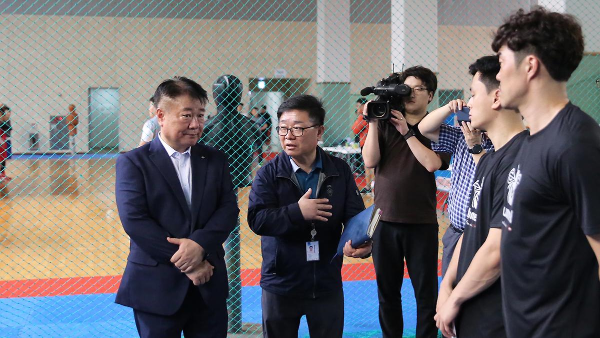 전국체전 인천 대표팀 선수단 격려 사진