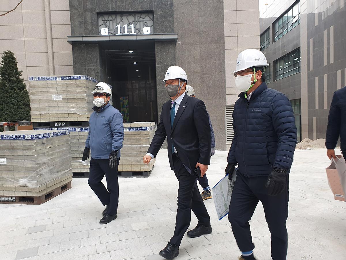 부평십정 더샵 주택건설사업 및 구월 공공입대 주택건설사업 현장 점검 사진